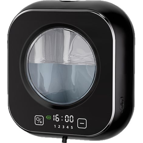 Distributeur de savon automatique sans contact - Fixation murale 320 ml - Horloge LED + 5 niveaux de mousse - Autonomie de 120 jours - Étanchéité IPX5 pour la cuisine et la salle de bain (1/4)