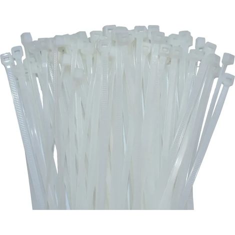 500 Kabelbinder 450x7,6mm Natur (weiss) PA6.6