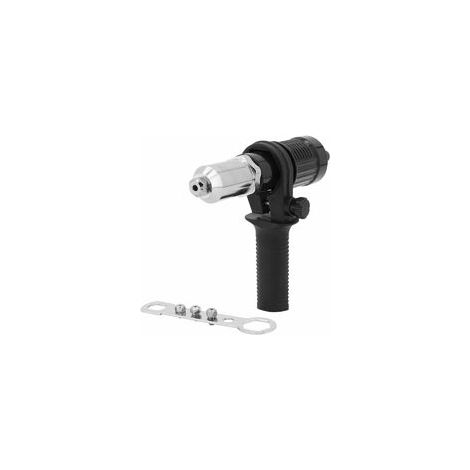 Adaptateur Riveteuse, Kit d'adaptateur de Pistolet à Riveter pour Perceuse électrique sans Fil, Pistolet à Riveter électrique Rivetage Outil (1/5)