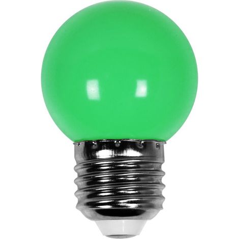 Ampoule Led Verte conçue pour Guirlande Guinguette IP65 1,5W - Ampoule Led E27 Verte - Ampoule 5cm pour Guirlande Guinguette Culot E27 Verte (1/5)