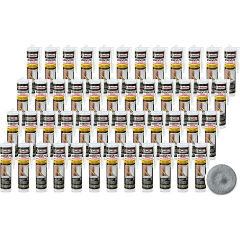 IsolBau Zement-Fix Malta grigia per riparazione e sigillatura del calcestruzzo 48 x 300 ml (1/5)