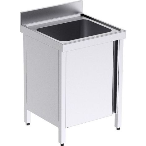 Plonge Professionnelle en Inox Gamme 700 avec Portes - Distform