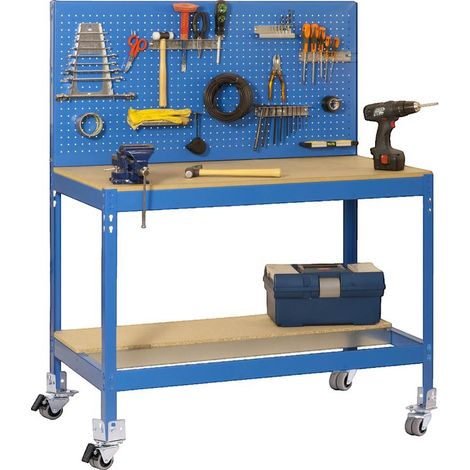 Simonwork Mobile Bt2 1200 banco da lavoro in metallo blu 120 kg