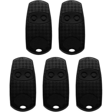 Lot de 5 télécommandes pour ouvre-porte de garage TOP 432EV 433,92 MHz (copie de télécommande pour portail et ouvre-porte) (1/5)
