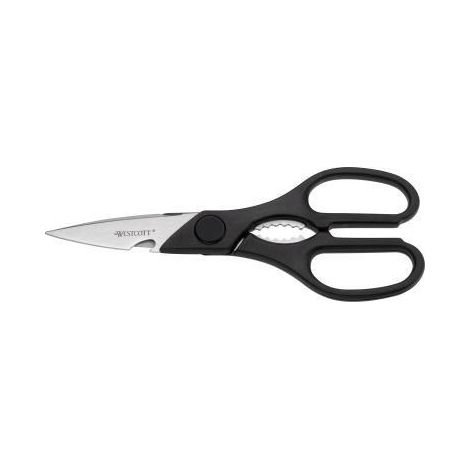 Schere Multi Allround beidhändig 20cm Kunststoff +Flaschenöffner sw (1/4)