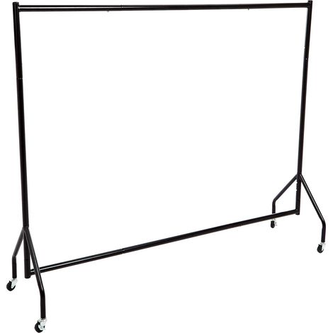 Portants,Tringle pour vêtements Noir 1.82x 1.52 m