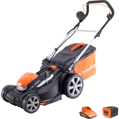 Yard Force - Tondeuse à Gazon Rotative Sans Fil 37cm, avec Batterie Lithium-Ion 40V et Chargeur Rapide - LM G37A (1/5)
