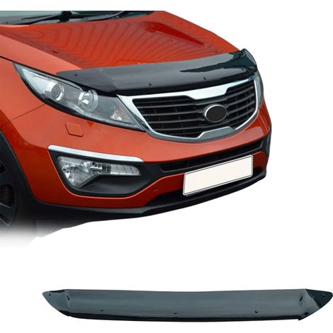 Déflecteur de Capot Compatible avec Kia Sportage 2010-201 SUV en Acrylique Noir (1/5)