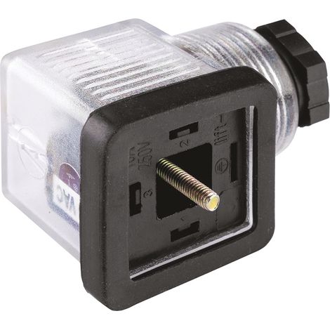 Connecteur pour électrovanne, Femelle, 2P+E, Montage sur câble 10A, 12 V c.c., PG9 ( Prix pour Paquet de 5 )