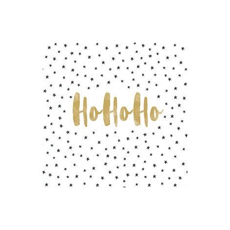 Braun & Company Servietten Cocktail Hoho Christmas 25 x 25 cm - 20er Pack Servietten