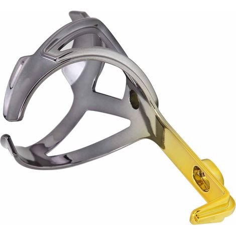 Zweifarbiger Fahrrad-Flaschenhalter, Flaschenhalterung, sicherer Halt, Fahrradzubehör, Schwarz/Gold (1/5)