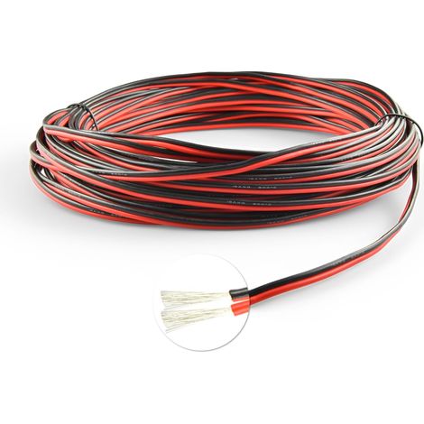 Câble silicone 18AWG 2 conducteurs 20m (1/5)