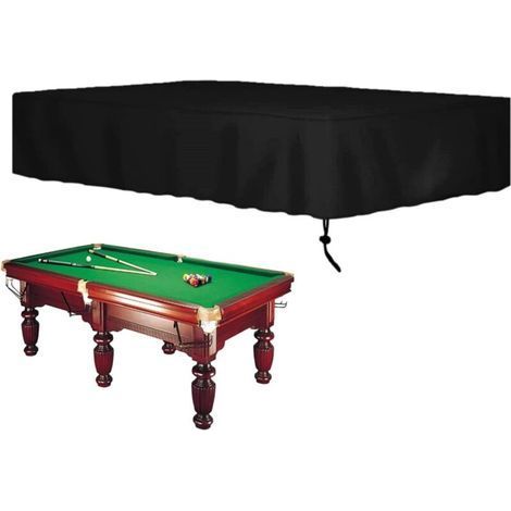 Housse De Table De Billard Pour Usage Intérieur Et Extérieur Housse De Table De Billard En Tissu Oxford 210D Imperméable Avec Matériau Indéchirable, Protection UV Anti-poussière, Durable Et Résistante (1/4)