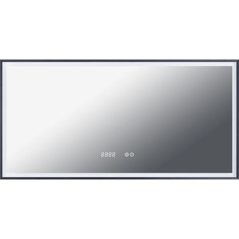 Paco Home LED Spiegel Bad Badezimmer Touchschalter Memory-Funktion Elegant Modern Kosmetik Typ 6, 120x60 cm