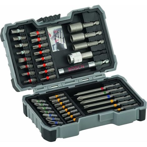 Bosch Professional 43 pièces Coffrets d'embouts de vissage Extra Hard, BR-Vie (PH, PZ, SL, T, TH-Bit, Accessoires Perforateurs et Visseuses) (1/5)