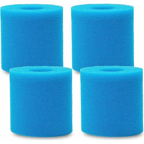4 filtres de piscine en éponge de type H - Cartouches filtrantes réutilisables et lavables - Pour remplacement de nettoyage Type H (1/5)