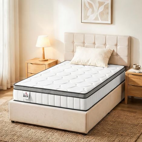 Matelas blanc 190 x 90 x 20 cm (1/5)