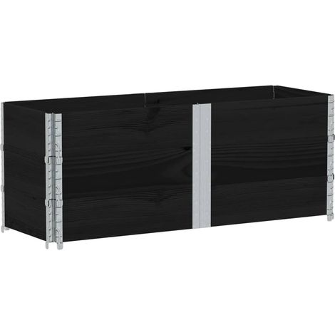 Maison Exclusive - Pflanzkasten Schwarz 150x50 cm Massivholz Kief
