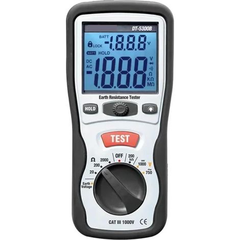 Testeur De Résistance D'isolement Numérique DT-5300B Mégohmmètre Testeur De Résistance De Mise À La Terre Testeur De Courant Et De Tension AC/DC (1/5)