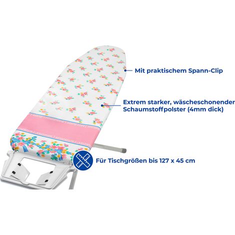 WENKO Blitzbügler-Bügeltischbezug Blütenpracht
