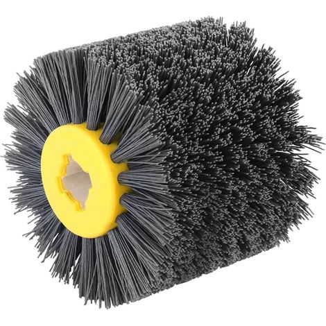 Brosse de Polissage et de Polissage en Nylon Abrasif 120 Mm X 100 Mm pour Bois Plat et IrréGulier, Pierre, Grain : 80 (1/5)