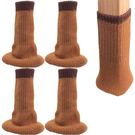 Lot de 8 Patin Chaise, Patin antiderapant, Chaussettes de Chaise, Fond épais, Coussinets antidérapants pour Meubles, Table, Protection du Sol, évite Les Rayures et Le Bruit. (1/5)