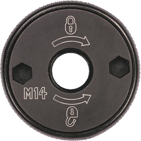 Flasque de serrage M14 pour meuleuse – Changement rapide sans outil – Filetage M14 – Épaisseur 12mm – Pour meuleuses DEWALT