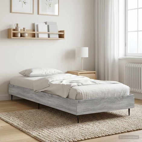 vidaXL Struttura del letto Sonoma grigio 80 x 200 cm (1/5)
