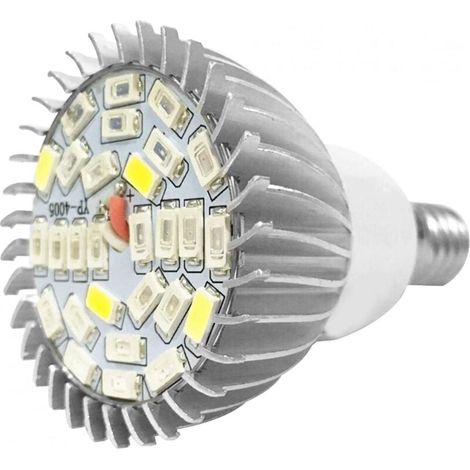 Lampe de croissance des plantes, ampoule de croissance des plantes en aluminium à spectre complet 28W à économie d'énergie (1/4)