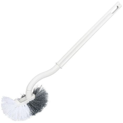 BUNTHAUS Brosse de Toilette, Brosse de Toilette avec nettoyant pour Bords, Brosse de Toilette améliorée, Brosse de Toilette incurvée, Long Manche (2 pièces (avec Crochet)) (1/4)
