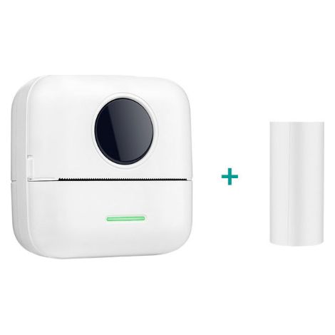 Imprimante thermique portable blanche Mini imprimante sans fil pour photos et étiquettes thermiques de poche (1/4)