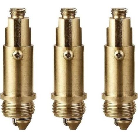 Boulon à ressort pour évier en laiton, bouchon de vidange à ressort compatible avec la plupart des éviers et baignoires, fixation intérieure, lot de 3 pièces (1/5)
