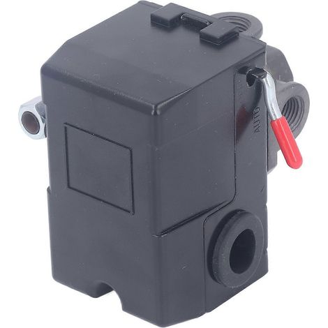 Pressostat pour compresseur d'air jusqu'à 8 kg, 4 raccords, 95 à 125 PSI, interrupteur universel automatique pour pompe à air, NPT1