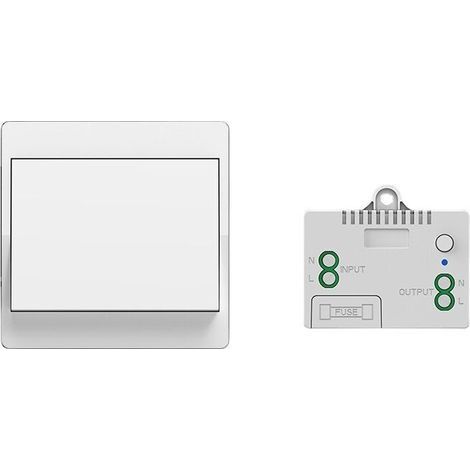Interrupteur sans fil autoalimenté – Télécommande RF 433.92 MHz – Étanche pour salle de bain – Installation sans câblage (1/5)