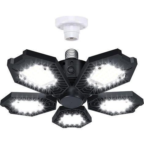 Bombilla LED E27 plegable, clase F, negra (1/5)