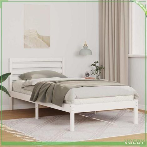 Cadre de lit - ABI - Blanc - Pin massif - 80 x 200 cm (1/5)