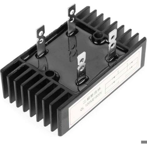 Pont Redresseur - 100 A - 1600 V - Rectification Biphasée - Pour Alimentation Et Chargeur De Batterie - 1 Pièce (1/4)