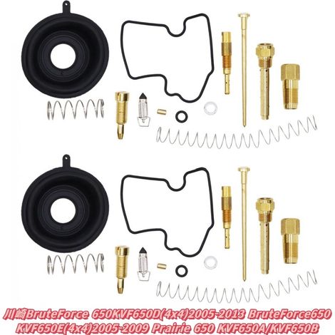 Kit de réparation de carburateur pour Kawasaki BruteForce 650KVF650D (4x4) 2005-2013