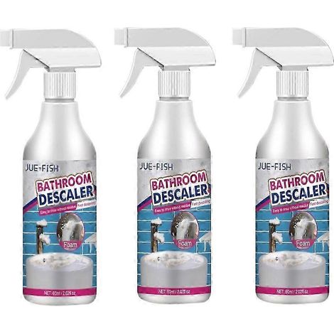 [LCS] Lot de 3 nettoyants pour salle de bain : lavabo, toilettes, élimination de la rouille, décontamination, détartrage, nettoyage polyvalent (1/5)