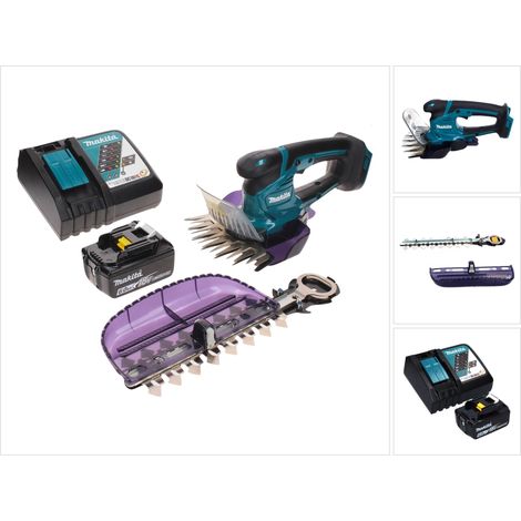 Makita DUM 604 RG1X Akku Grasschere 18 V mit Gras- und Strauchscherblatt + 1x Akku 6,0 Ah + Ladegerät (1/5)