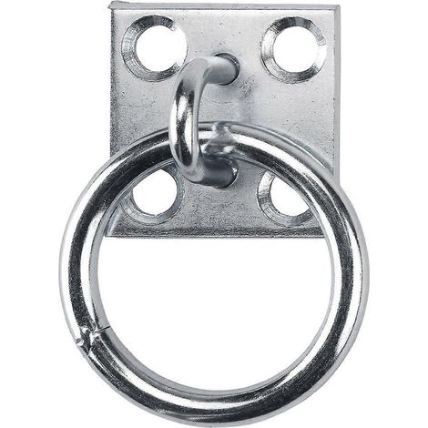 Anneau d'attache en métal pour box à chevaux - revêtement antirouille durable (1/3)
