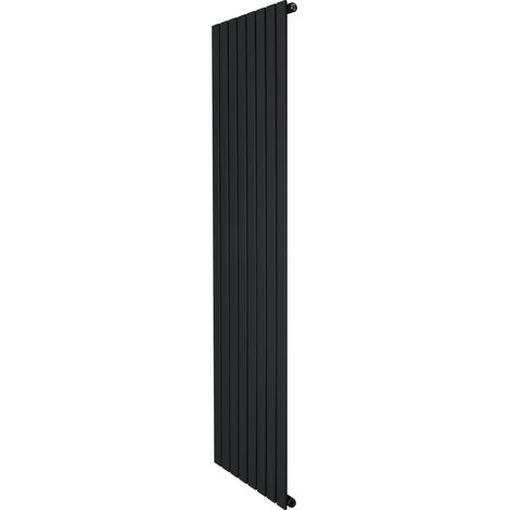 Radiatore Verticale Design Piatto Colonna Singola Nero 1800x560 mm