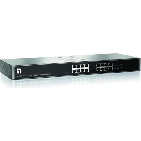 LevelOne Switch 16x GE GSW-1657 19 Metall (1/5)