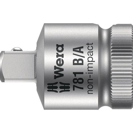 Wera 781 B/C Adaptador llave de vaso cromado mate 35 mm (1/4)