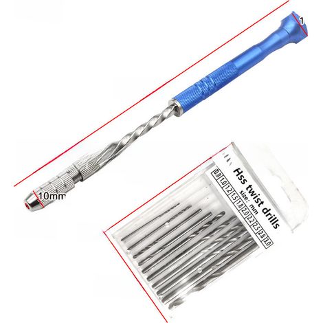 Irovami Foret hélicoïdal 05-3mm – Semi-automatique, pour PCB/œillets, 10 pièces – Idéal pour électronique, circuit imprimé, bricolage (1/5)