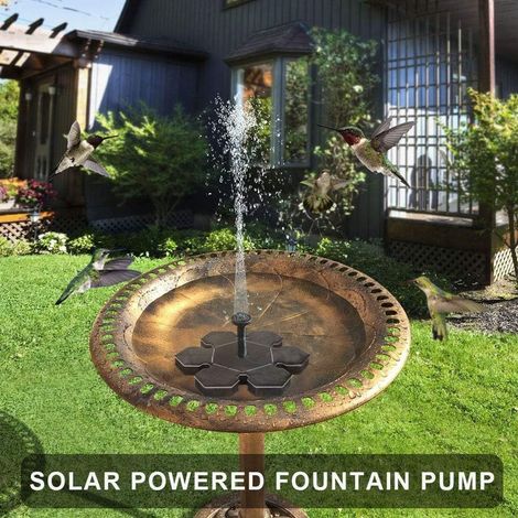 Fontaine solaire, pompe solaire pour bassin, pompe à eau extérieure, pompe solaire