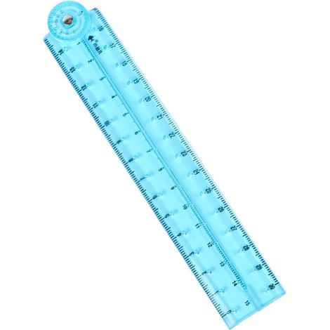 Règle pliante transparente mesurant les longueurs de 0 à 30 cm (1/5)