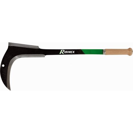 RONCOLA FALCE PROFESSIONALE DOPPIA LAMA IN ACCIAIO CON MANICO IN LEGNO DA 15 cm (1/2)