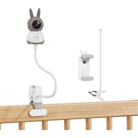 Support Universel pour Babyphone avec Fixation pour Caméra et Clip pour Téléphone Portable (1/5)