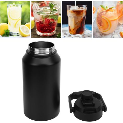 Bouteille isotherme 3L avec couvercle et poignée, large ouverture, en acier inoxydable 316, idéale pour le sport, la salle de gym et le fitness. Maintient le froid pendant 48h et le chaud pendant 24h. (1/5)
